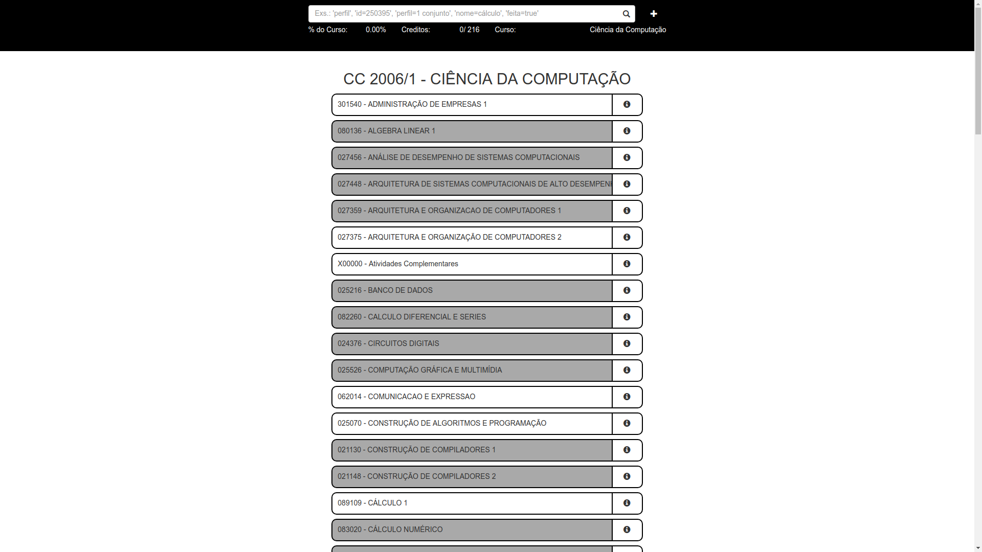 Disciplines